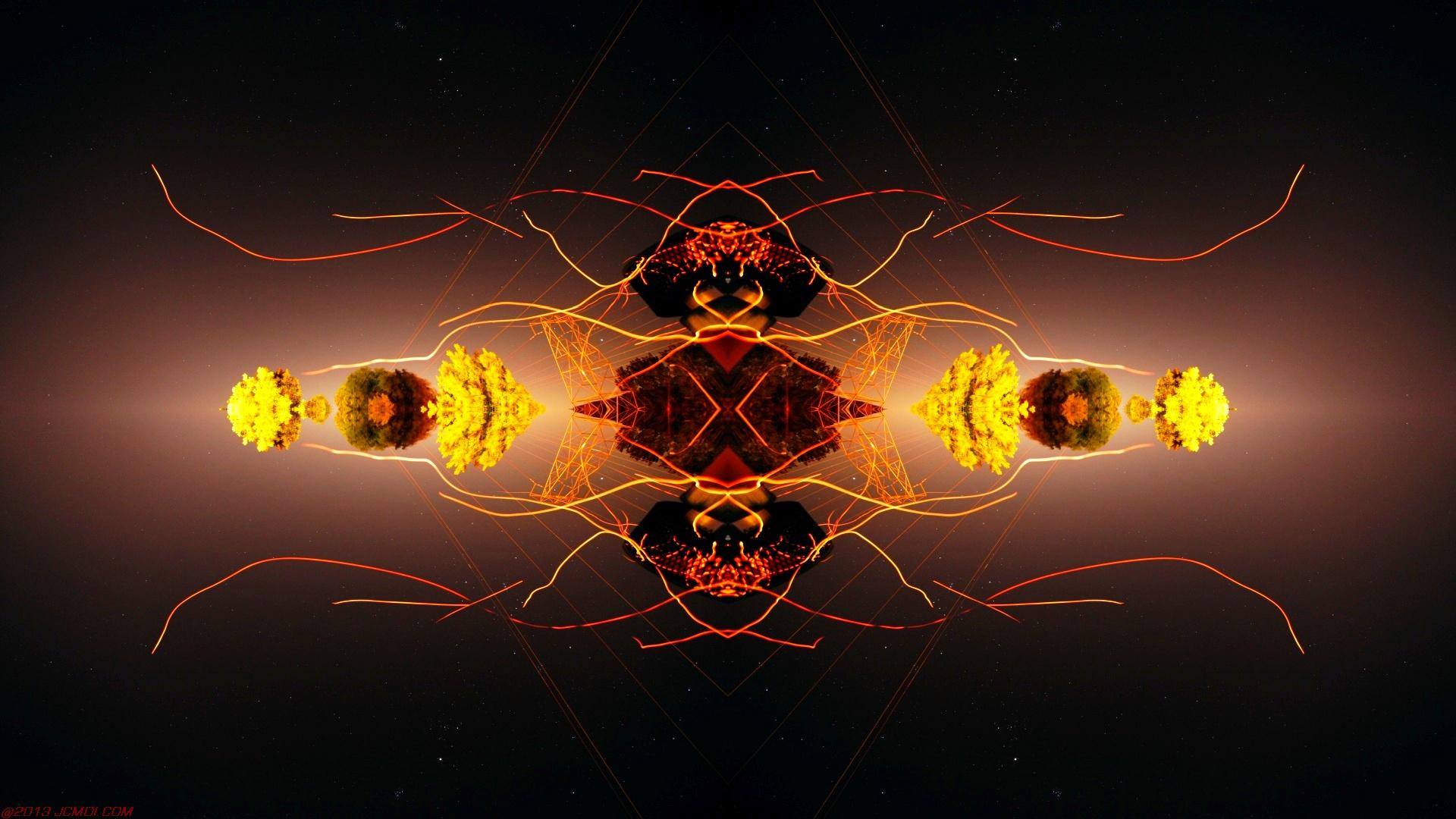 Chimney Sparks Abstract Artwork Timelapse Still Images